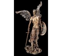 Figur Erzengel Michael Bronzo Veronese Statua da Arredo 36 cm Interni