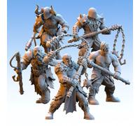 Figura 3D Wargame Reami Del Caos - Barbari Depredatori