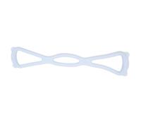 Figura 8 Bande di resistenza, Attrezzo per esercizi per la schiena, espansore toracico ad alta elasticità delicato sulla pelle, per yoga, allenamento a casa, allenamento per la (blu)