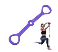 Figura 8 Fitness Band, Fitness 8 bande sagomate, fasce di resistenza per esercizio fisico Figura 8 Forma, Braccia, schiena, spalle, allenamento della forza, corda da tirare per soggiorno, via