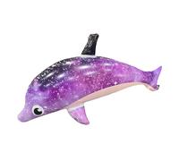 Figura 'acqua delfina - robusto plastica in fase di plastica, divertente palloncino delfino | Design di animali gonfiabili di grandi dimensioni con stelle per piscine con piscine con funzione, fot