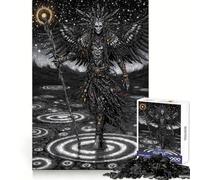 Figura alata con bastone in un paesaggio stellato, puzzle da 1000 pezzi per adulti, stimolante per la mente, rilassante, con tagli nitidi, regalo memorabile (50x75cm)