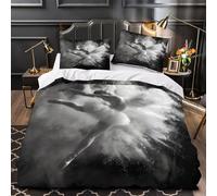 Figura angelica copripiumino Set di Biancheria da Letto microfibra stampa 3D con federe per cuscini incluso federe Musica celeste Set Di Copripiumino for ragazze e adolescenti Super king（260x220cm）