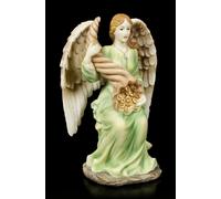 Figura Angelo - Fortuna Con Monete D'Oro - Fantasy Custode Porta Decorazione