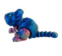 Figura animale stampata tridimensionale - Modello di criceto squisitamente articolato, simpatica statua di animali domestici, raccoglitore realistico in miniatura | Decorazione creativa per il