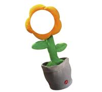 Figura antropomorfa partecipativa per imparare a parlare cambiamento limone giallo chiaro cristallo delicato tendenza cristallo liscio danza fiore giocattolo per bambini