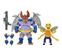 Figura Articolata Neca TMNT Wingnut e Screwloose 18 cm PVC