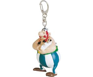 Figura - Asterix: Plastoy - Portachiavi Obelix Con Idefix