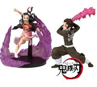 Figura Banpresto Demon Slayer Kimetsu-Tanjiro Kamado II e Nezuko Vibration Stars