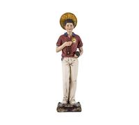 Figura Carlo Acutis 30 cm. santo patrono dei programmatori di computer e santo dell'immagine in resina di Internet
