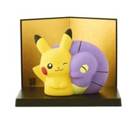 Figura Ceramica Originale Pikachu E Ekans Del Pokemon Center GIAPPONE UFFICIALE