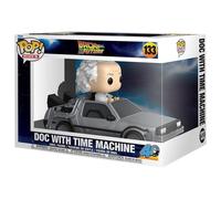 Funko Pop! Rides Deluxe: Back To The Future - Doc With Time Machine - Dr. Emmett Brown - Ritorno Al Futuro - Figura in Vinile da Collezione - Idea Regalo - Merchandising Ufficiale - Movies Fans