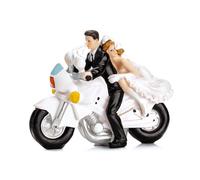 Figura coppia di sposi in moto, 11,5 cm