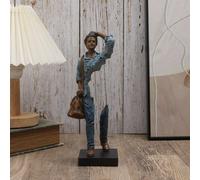 Figura creativa statue resina scultura umana per lo studio dell'ufficio