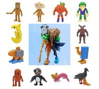 (Figura creativa) Tralalero Tralala. Ornamenti italiani a forma di squalo meme - Collezione di animali fantasy disegnati in modo unico (banana, elefante, rana verde, squalo, ippopotamo) - Decorazione 