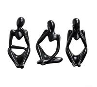 Figura culturalmente decorativa in materiale di alta qualità migliora l'interesse visivo dei tuoi interni (set nero)