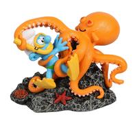 Figura da collezione Aqua Della I Puffi, che gioca con il polpo (2022)