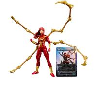 Figura da collezione Hasbro Marvel Legends Mary Jane Watson Iron Spider snodata 20 punti oro rosso