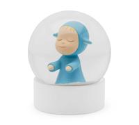 Figura da collezione Yoshitomo Nara Little Wanderer Blue Snow Globe rara arte