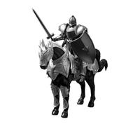 Figura D'azione Del Cavaliere Con Cavallo Da Guerra, Kit Di Robot C | Kit di assemblaggio fai-da-te con cavaliere mobile multi-snodato e cavallo da guerra corazzato. Decorazione perfetta