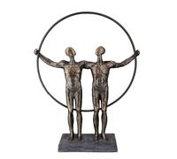 Figura Decorativa Amicizia Due Ma ̈ Uomini Donne Scultura Amanti Matrimonio
