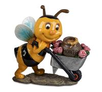Figura Decorativa Ape Con Carrello E Fiori H. 16Cm Formano Wabenhausen F25