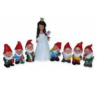Figura Decorativa Biancaneve H 40 CM E 7 Nani 19-20 da Giardino Come Set