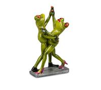 Figura Decorativa Coppia Di Rane Che Ballano H. 18Cm Verde Formano Froschhausen