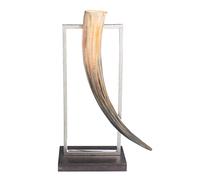 Figura decorativa Corno 22 x 10 x 38 cm Naturale Nero