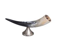 Figura decorativa Corno 34 x 9 x 15 cm Naturale Nero