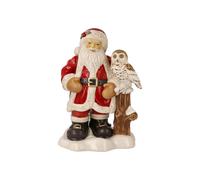 Figura Decorativa Santa Con Gufo Il Mio Compagno Attento Goebel Porcellana