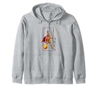 Figura del Dio Greco Antico - Ares Felpa con Cappuccio