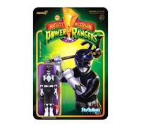 Figura Del Ranger Nero ReAction Mighty Morphin Power Rangers Super 7