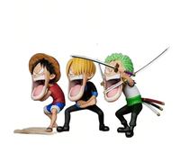 Figura della versione a fumetti di ONE PIECE, Hungry Trioy, Roronoa Zoro, Sanji, Decorazione di figurine di anime manga, Modello da collezione di personaggi di anime e cartoni animati, Decorazione da