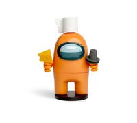 Figura Di Among Us Da 4,5 Pollici Con Timbro | Crewmate Arancione