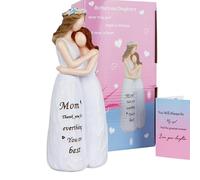 Figura Di Angelo Di Madre E Figlia - Statua Di Angelo In Resina, Esposizione Desktop | Scaffalatura Di Ricordi Di Famiglia Significativi, Accanto Al Letto, Decorazione Sincera Di Madre-figlia, Statua
