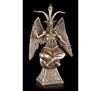 Figura Di Baphomet Su Pentagramma - Diavolo Satana Templare Statua
