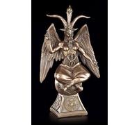 Figura Di Baphomet Su Pentagramma - Diavolo Satana Templare Statua