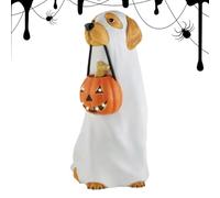 Figura di Cane Fantasma di Halloween | Ornamento in Resina con di pompaggio | Decorazione Spaventosa per Giardino Waters Casa Esterna spazi