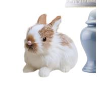 Figura di conigliopeluche- bambola conigliettorealistico, animale di conigliettosimulazione, coniglioimbottito, conigliettodi regalo di Pasqua | Figura di peluchedi conigliodecorativa p