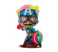 Figura di Cosbaby fluorescente di Capitan America Marvel Zombies altamente colle