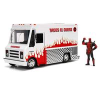 Figura Di Deadpool Con Camion Taco In Metallo Die Cast In Scala 1:24