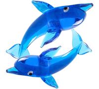 Figura di delfino in da 2 PC statue di scultura a mano fatta a mano