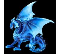 Figura di Drago Blu Scuro - Drago di Ghiaccio - Dragon Regalo Collettore