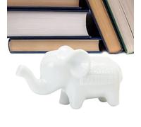 Figura di elefante | Articoli da collezione in ceramica per la decorazione della scrivania | Felicità e Elephant Figura Scultura | Per il soggiorno, la camera familiare