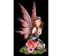 Figura Di Elfo - Noandra Con Fiore Decorazione Magica Fantasy - 15,5 Cm