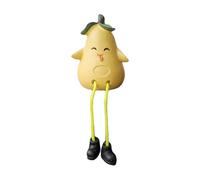 Figura di frutta in resina decorativa con motivo di frutta per bambini e ragazze, idea regalo per interni auto, decorazione in resina colorata per casa e ufficio