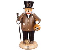 Figura Di Fumo Fumatore Grande Banchiere (BxH): 14x25cm NUOVO Fumatore Neve