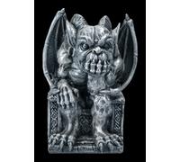 Figura Di Gargoyle - Piccolo Signore Su Trono - Statua Di Drago Fantasy Gotico