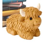 Figura Di - Highland Art | Regali Di Highland Per Le Donne | Statua Di Bestiame Delle Alte Terre In Resina | Decorazione Animale Agriturismo Per Tavolo, Mensola, Ufficio, Giardino